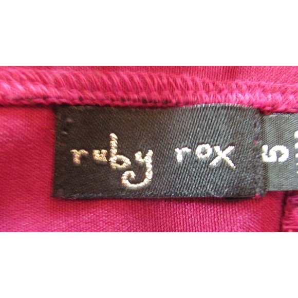 Vintage Ruby Rox Gypsy Swing Burgundy Strapless Cocktail Party/Prom Dress S5 - Picture 7 of 7